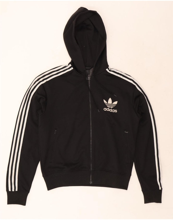 Adidas Męska bluza z kapturem, duża, czarna, poliestrowa