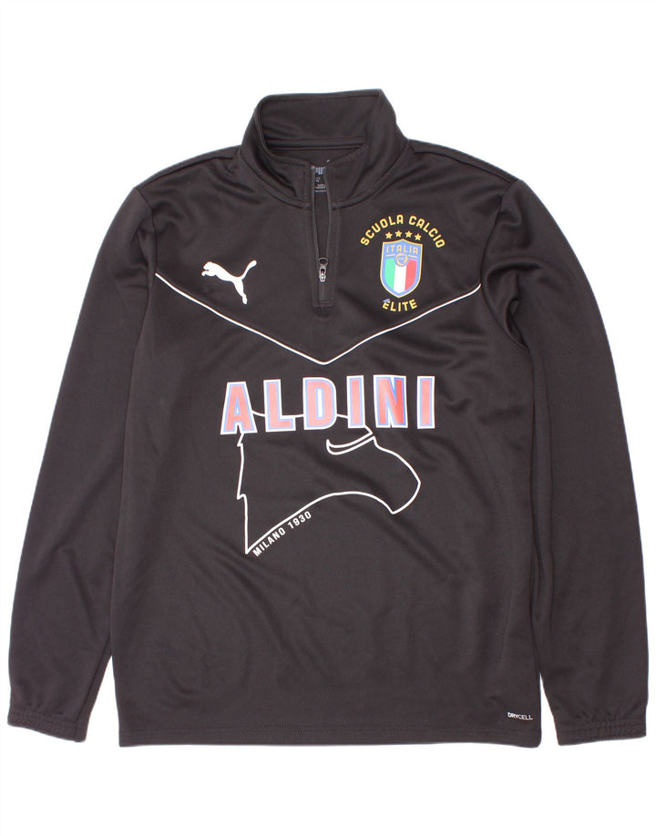 Chłopięcy dres Puma Scuola Calcio z graficznym pulowerem, 13-14 lat, czarny