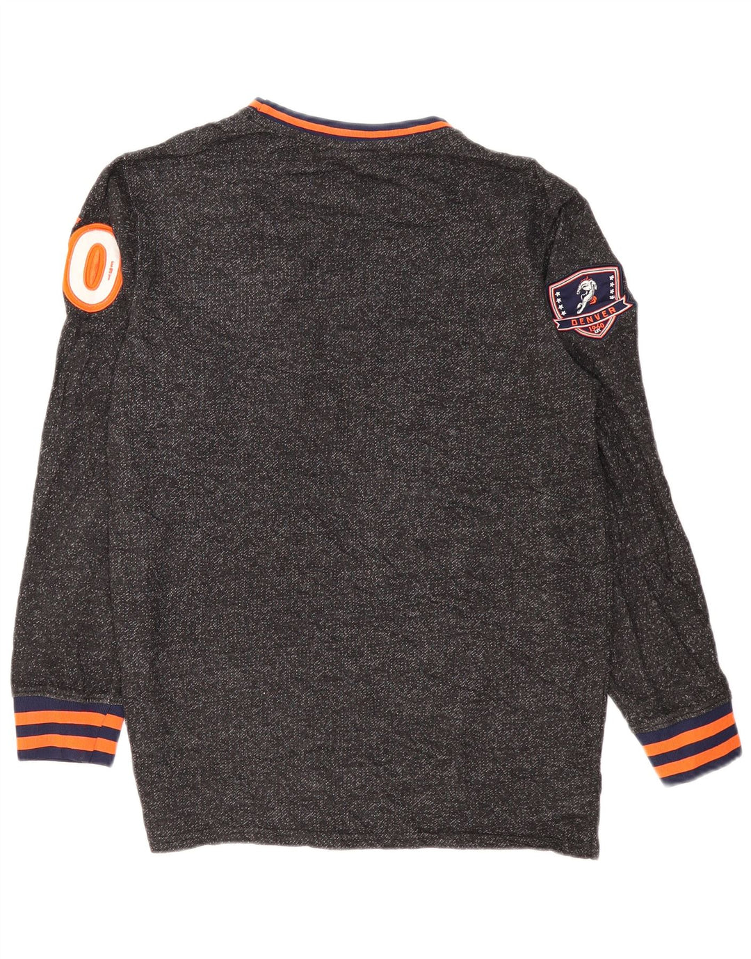 Męska bluza z grafiką NFL Denver Broncos, średnio szara, nakrapiana