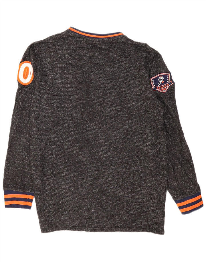Męska bluza z grafiką NFL Denver Broncos, średnio szara, nakrapiana