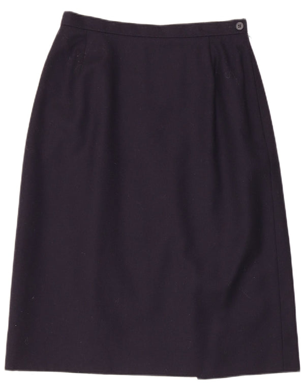 Damska spódnica midi Windsmoor UK 14 Medium W27 Granatowa, nowa wełna