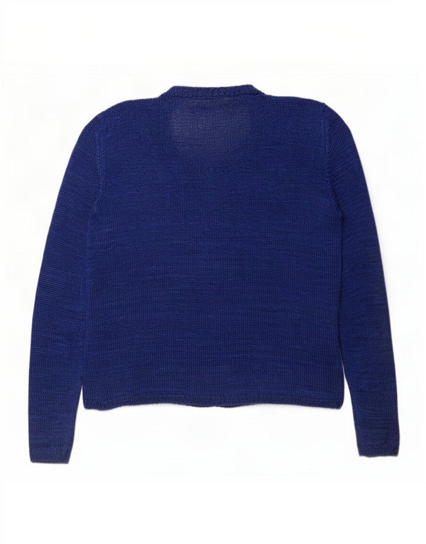Sweter damski Claudio Ferretti UK 12, średni niebieski nakrapiany