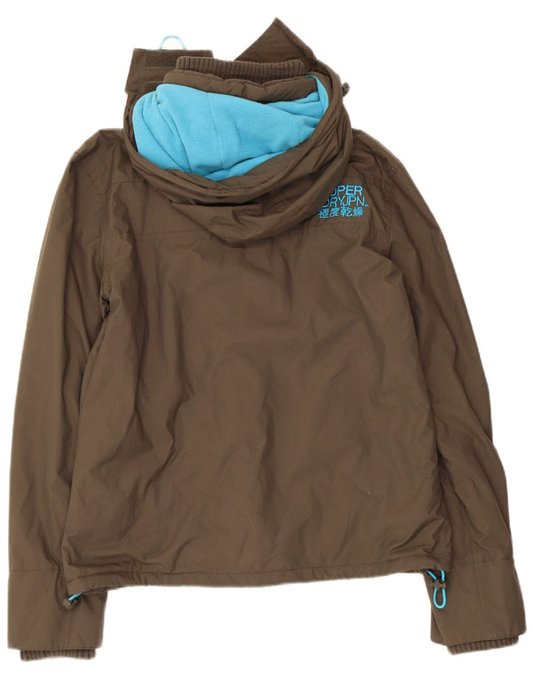 SUPERDRY Damska kurtka wiatrówka The Windcheater UK 14 Medium Khaki