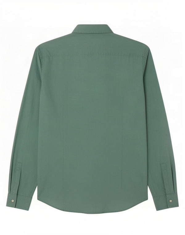 Koszula męska Hugo Boss Slim Fit, duża, zielona, bawełniana
