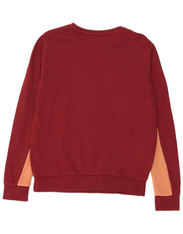 Damski sweter Lee o regularnym kroju, UK 6 XS, burgundowy blok kolorów