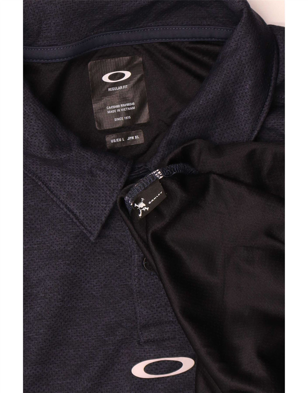 Męska koszulka polo Oakley o regularnym kroju, duża, granatowa