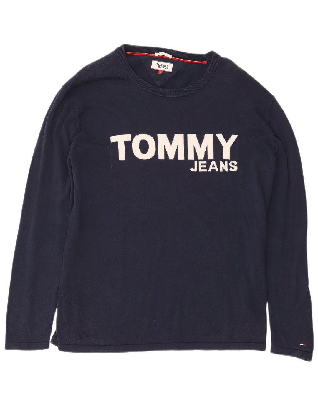 Męska bluza z grafiką o regularnym kroju TOMMY HILFIGER, duża, granatowa