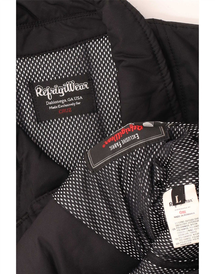 Damska kurtka wiatrówka Refrigiwear Cruz UK 14, duża, czarna, poliamidowa