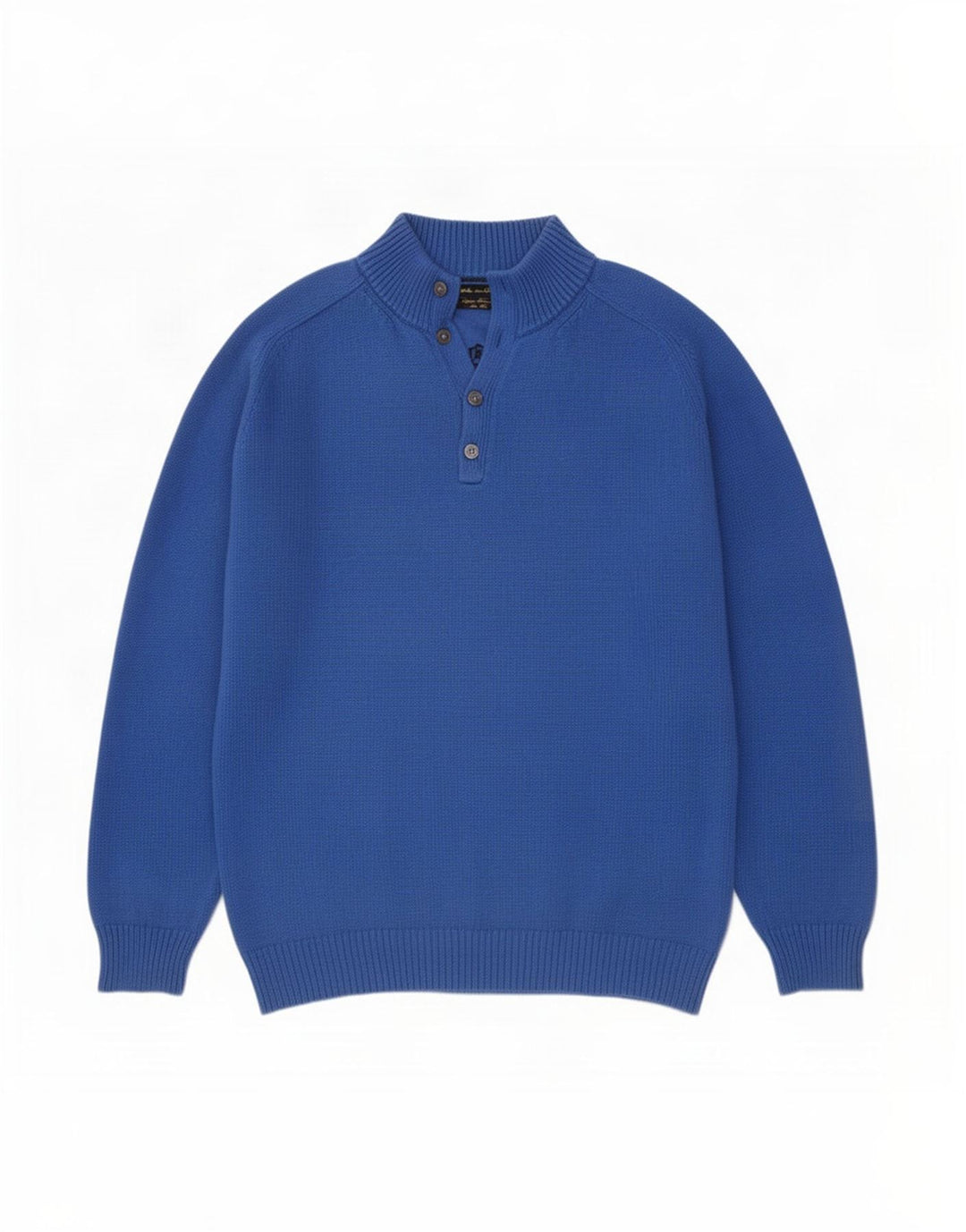 Męski sweter zapinany na guziki Massimo Dutti 2XL, niebieski, bawełniany