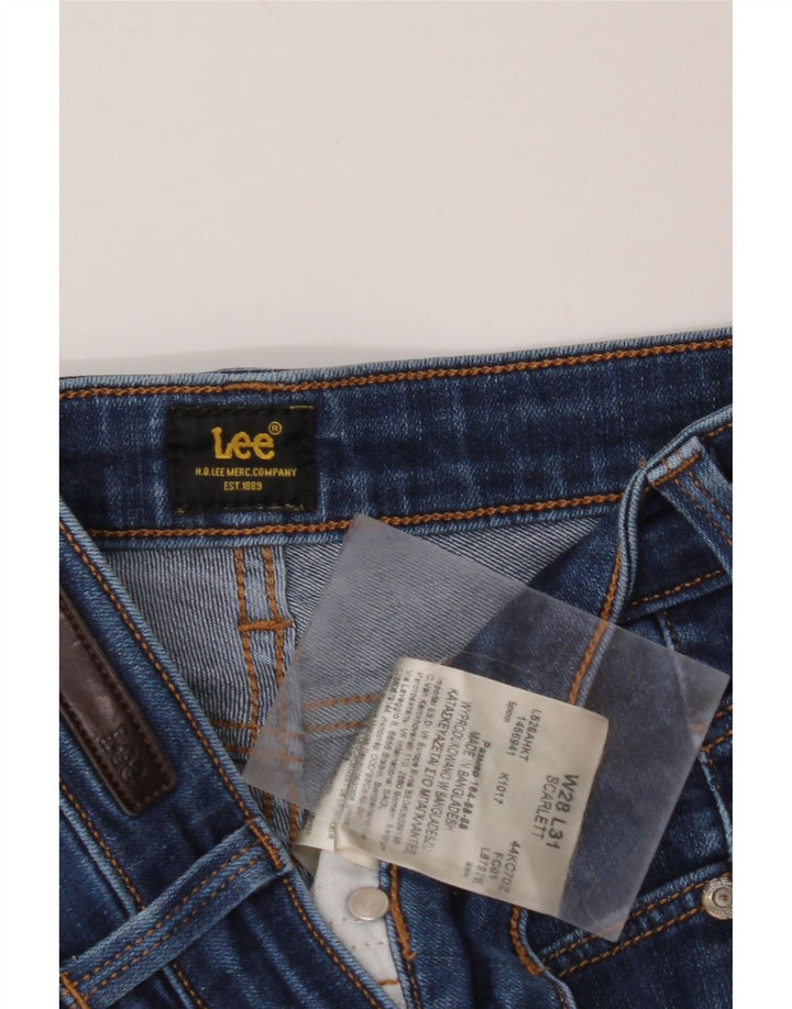 Damskie jeansy skinny LEE Scarlett W28 L29 Niebieskie, bawełniane