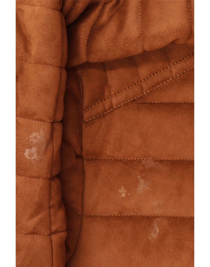 Męska ocieplana kurtka Zara UK 42 XL, brązowa, poliester