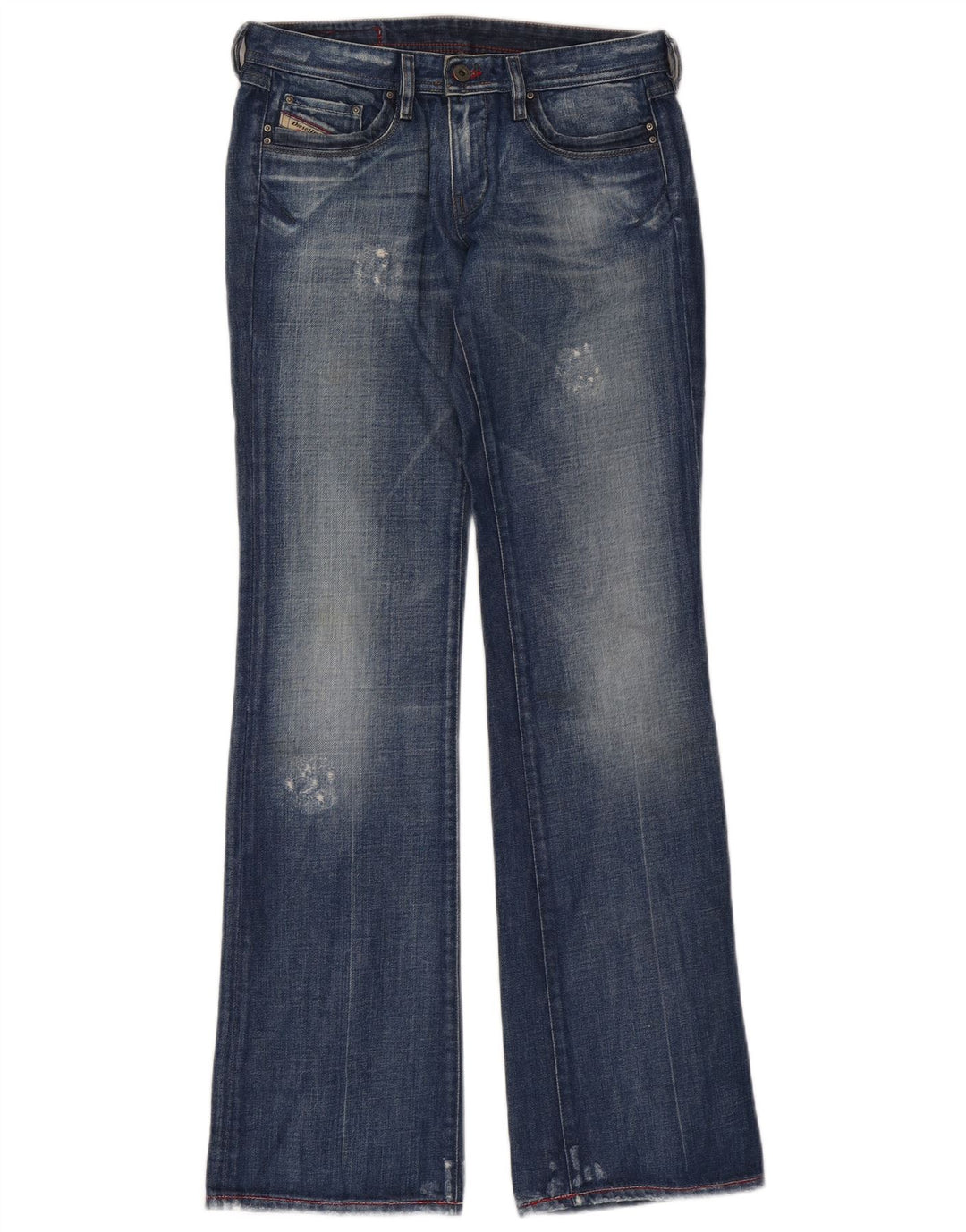 Damskie jeansy Diesel w trudnej sytuacji Bootcut W27 L34 Niebieskie bawełniane