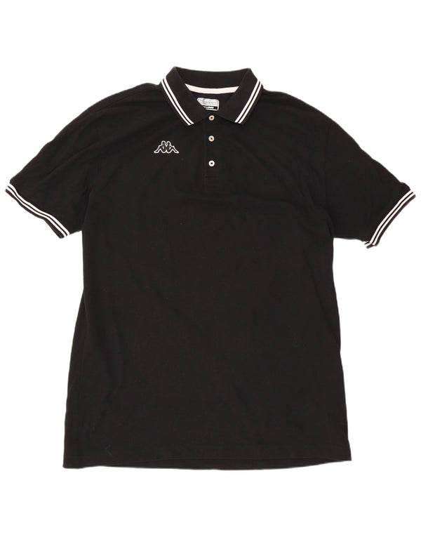 Męska koszulka polo Kappa 3XL, bawełniana w czarne paski