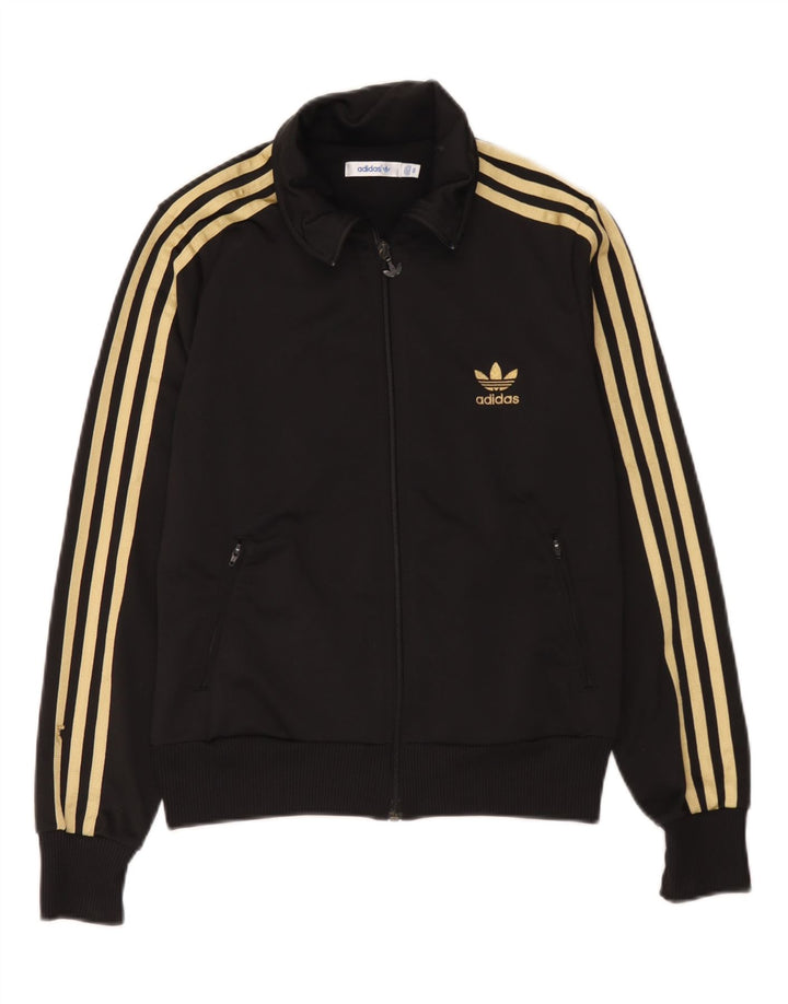 Damska bluza dresowa Adidas z grafiką, EU 40, średni czarny poliester