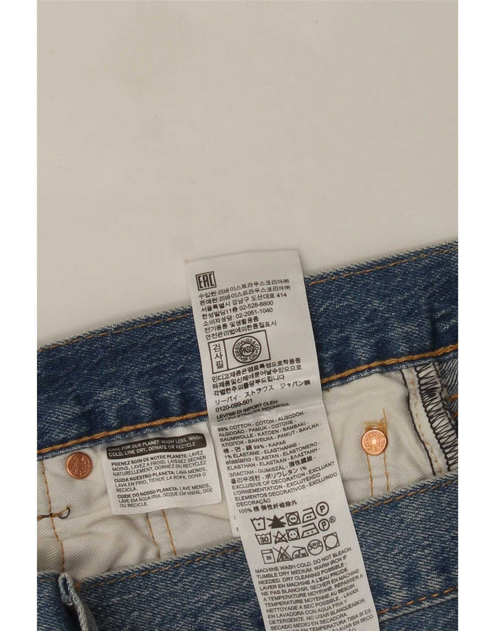Męskie jeansy Levi's 501 Straight W36 L32 Niebieskie bawełniane