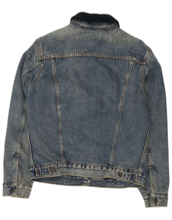 Męska kurtka dżinsowa Levi's Sherpa UK 36 Small Blue Cotton