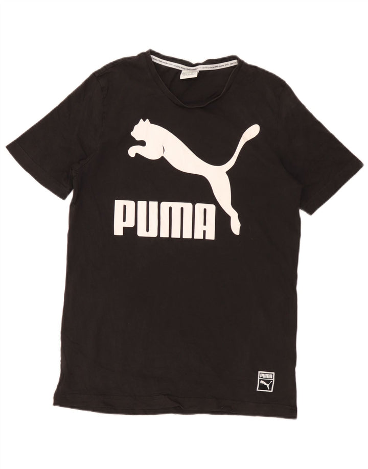 Męska koszulka z grafiką Puma, mała czarna