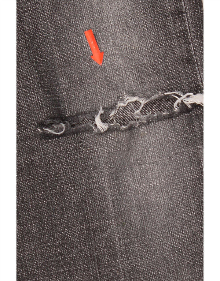 Damskie dżinsy Levi's 505 w trudnej sytuacji US 6 Medium W30 L32 Szare