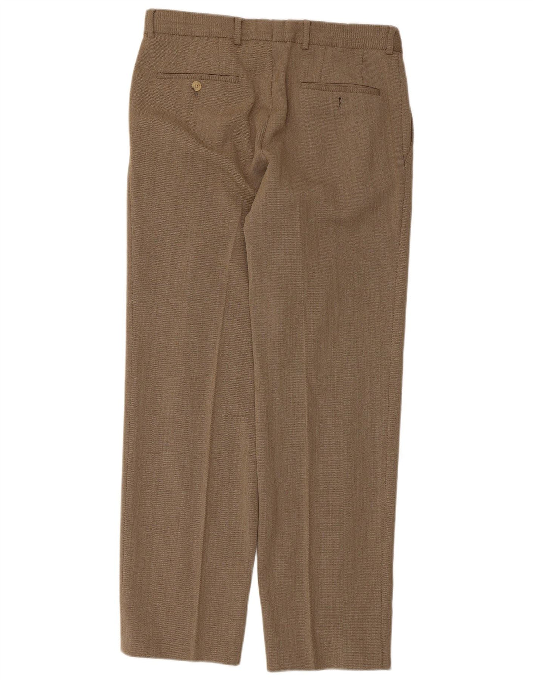 Męskie proste spodnie garniturowe Hugo Boss IT 48 Medium W34 L30 Brązowe