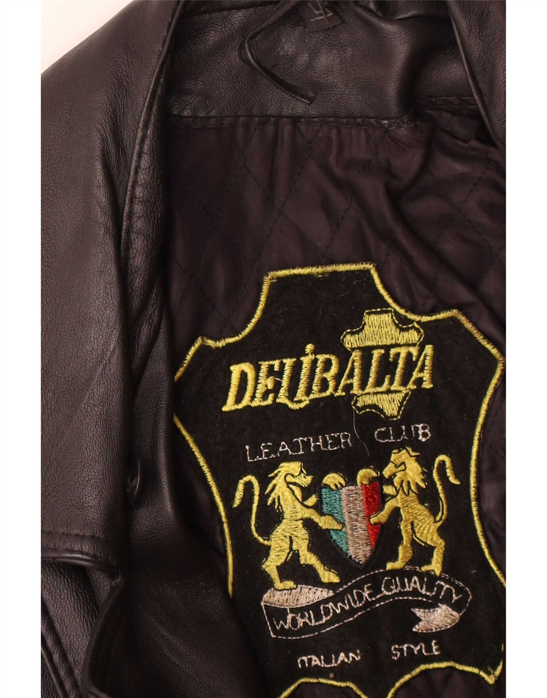 Damska skórzana kurtka motocyklowa w stylu vintage UK 14, średnia czarna skóra