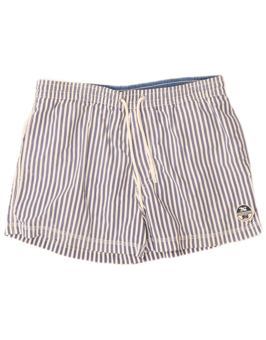Męskie spodenki kąpielowe North Sails, poliamid w niebieskie paski