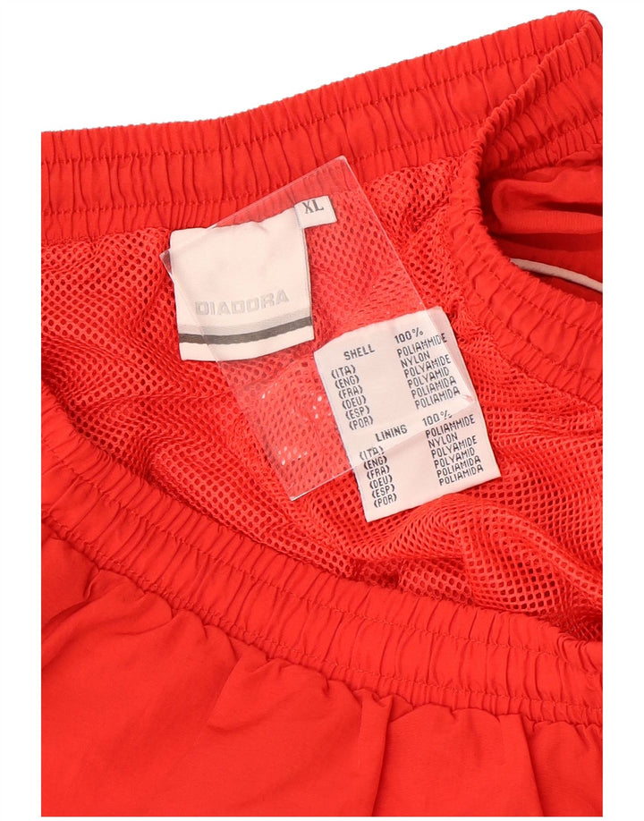 Męskie spodenki sportowe Diadora XL, czerwony nylon