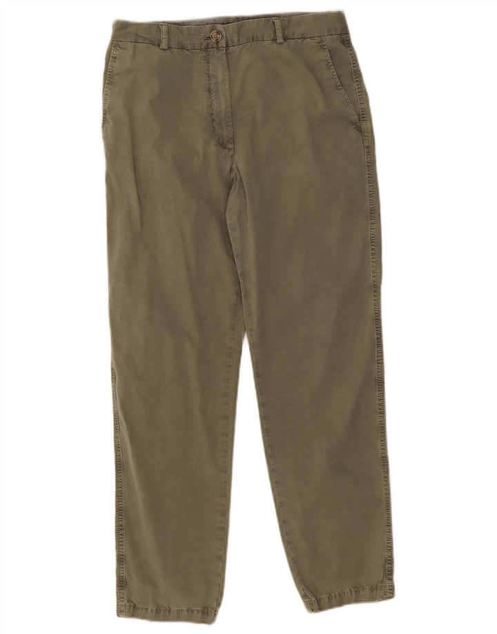 Marks & Spencer Damskie spodnie typu chino W28 L26 Khaki w cętki