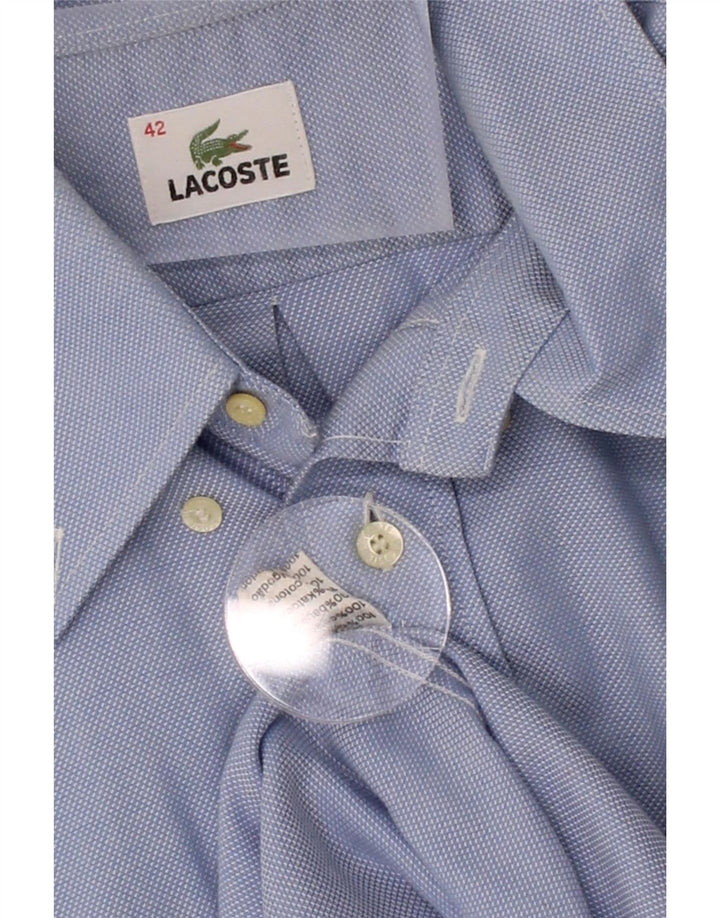 LACOSTE Mens Shirt Size 42 Large Blue Cotton Vintage Lacoste and Second-Hand Lacoste from Messina Hembry 