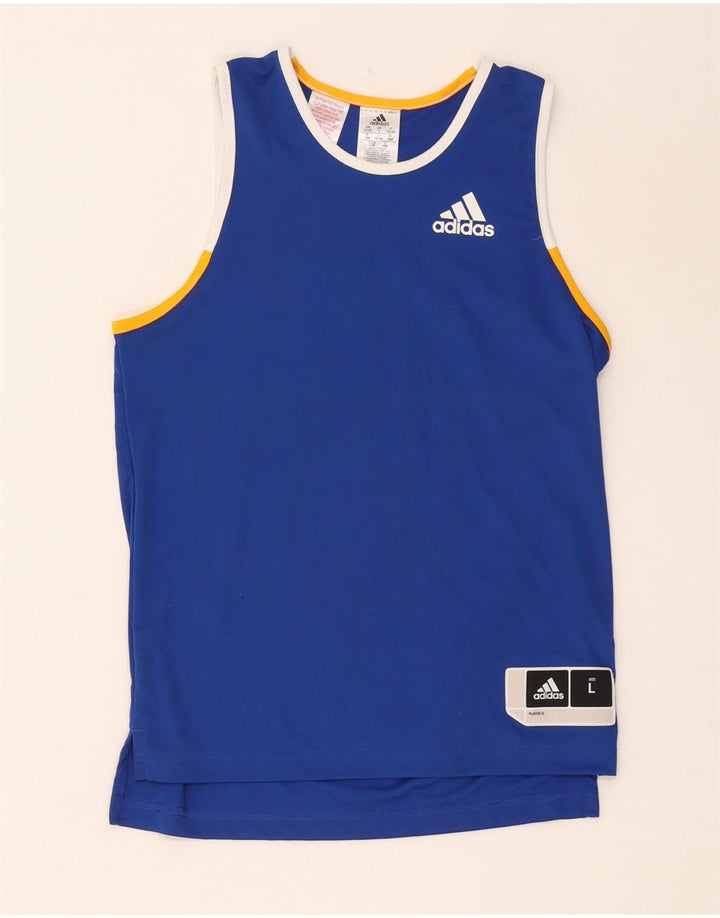 Chłopięca kamizelka Adidas 13-14 lat Niebieski Poliester
