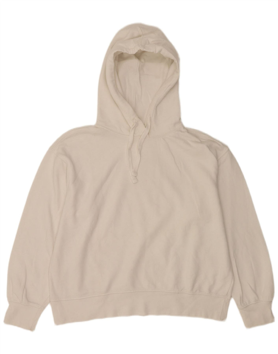 Damski sweter oversize z kapturem Zara UK 16, duży, biały