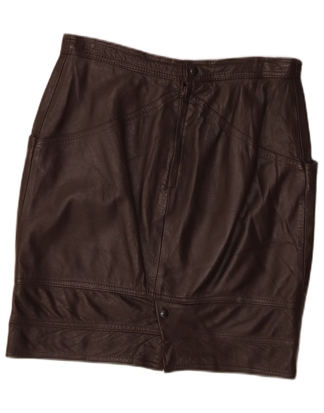 Conbipel Damska skórzana spódnica IT 46 duża W30 brązowa skóra