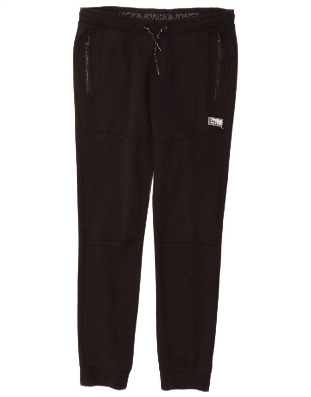 Spodnie dresowe chłopięce Jack & Jones Joggers 13-14 lat Czarny poliester