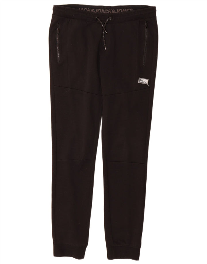 Spodnie dresowe chłopięce Jack & Jones Joggers 13-14 lat Czarny poliester