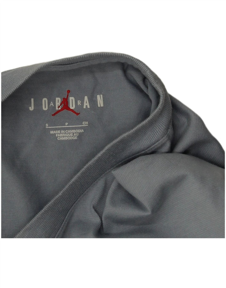 Damska koszulka oversize z grafiką Jordan Top UK 10 Small, szara bawełna