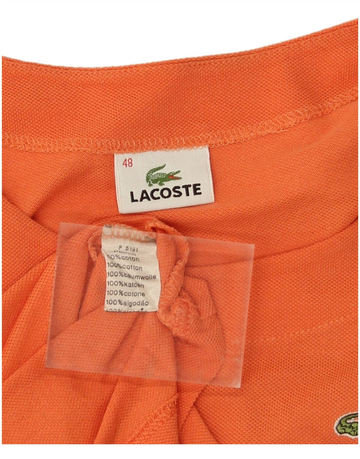 T-shirt damski Lacoste, rozmiar 48 XL, pomarańczowy, bawełniany