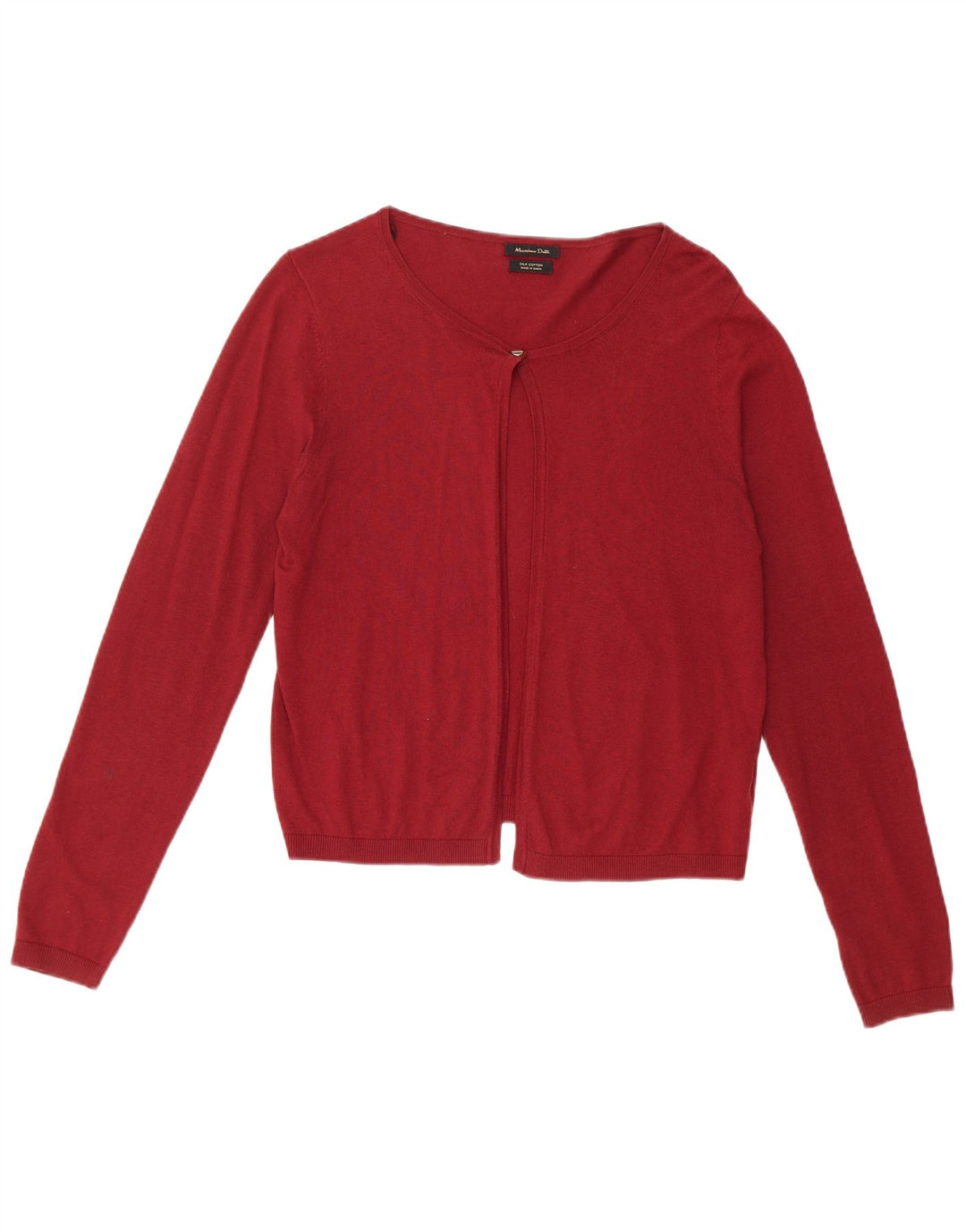 Damski sweter bolerko Massimo Dutti UK 14, średni burgundowy jedwab