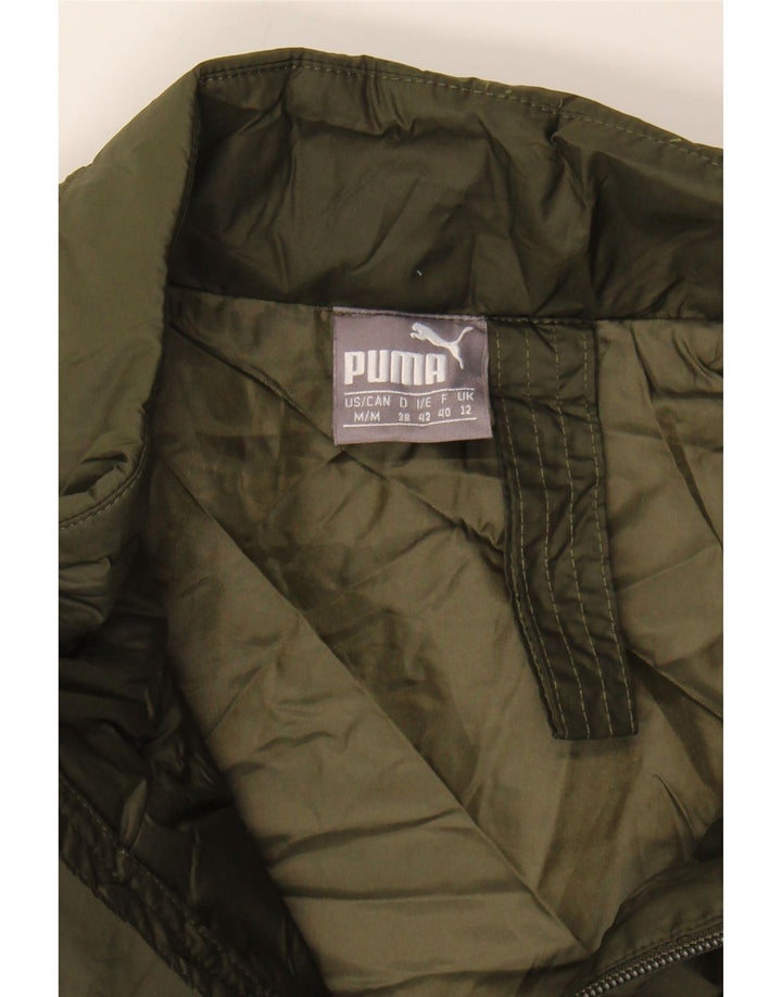 PUMA Womens Padded Gilet UK 12 Medium Green Polyester Vintage Puma and Second-Hand Puma from Messina Hembry 