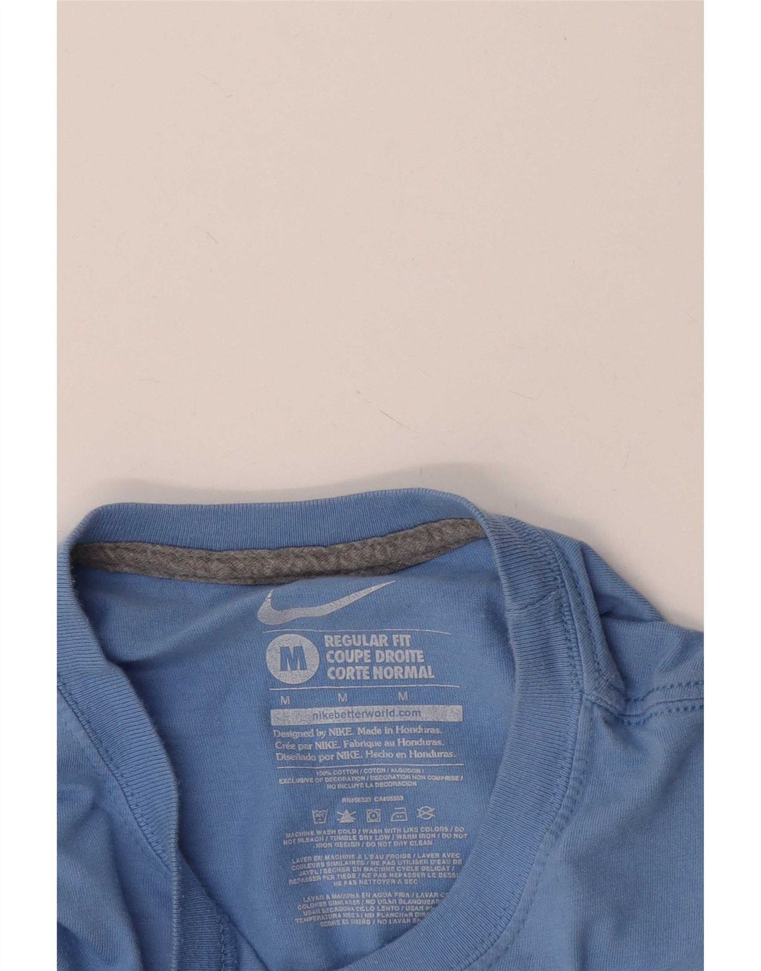 Męska koszulka Nike o regularnym kroju z grafiką, średnia niebieska bawełna