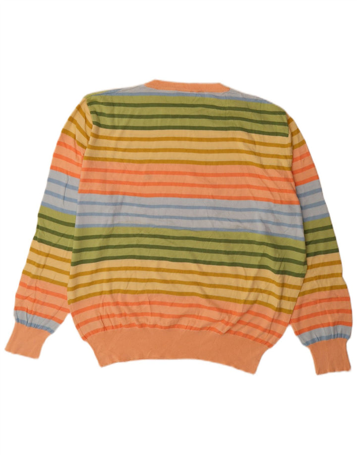 Męski sweter Brooksfield z okrągłym dekoltem IT 56 XL w wielokolorowe paski