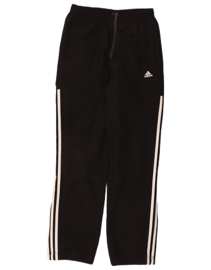Męskie spodnie dresowe Adidas, małe, czarne, poliestrowe