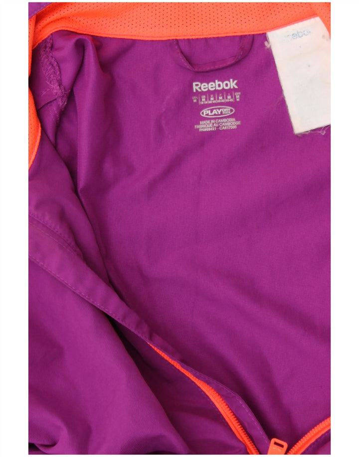 Damska kurtka przeciwdeszczowa REEBOK UK 12/14 średni fiolet