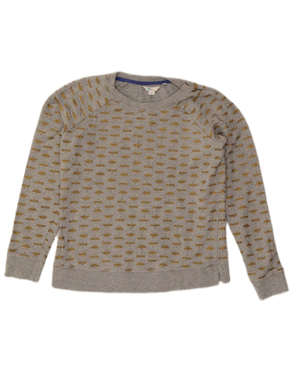 Damska bluza oversize Boden Crop Abstrakcyjny wzór UK 6 XS Szara