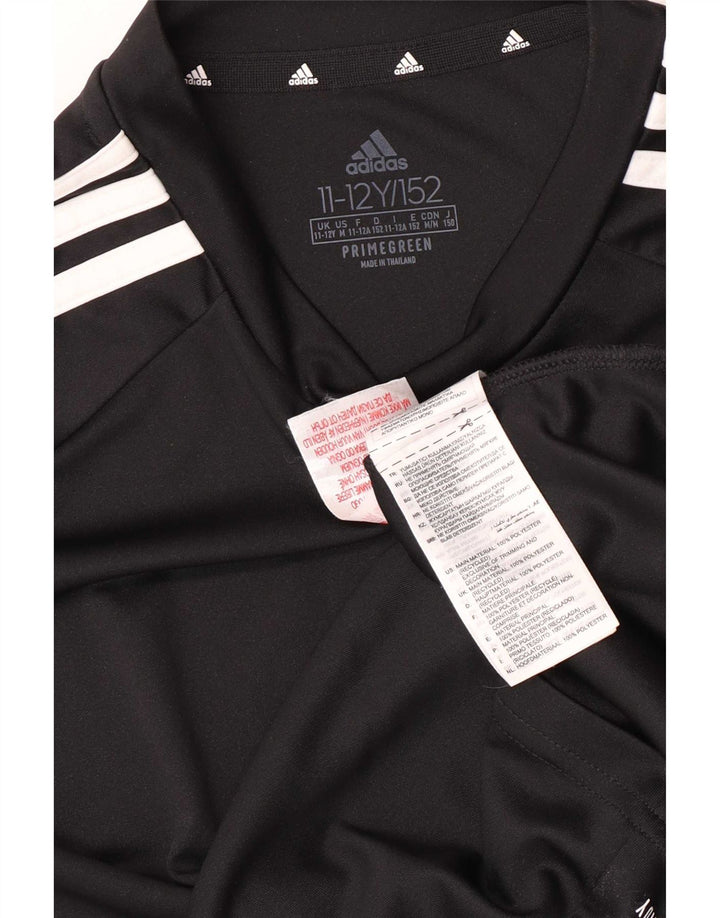 Adidas Chłopięcy Aeroready Regular T-Shirt Top 11-12 lat Czarny Poliester