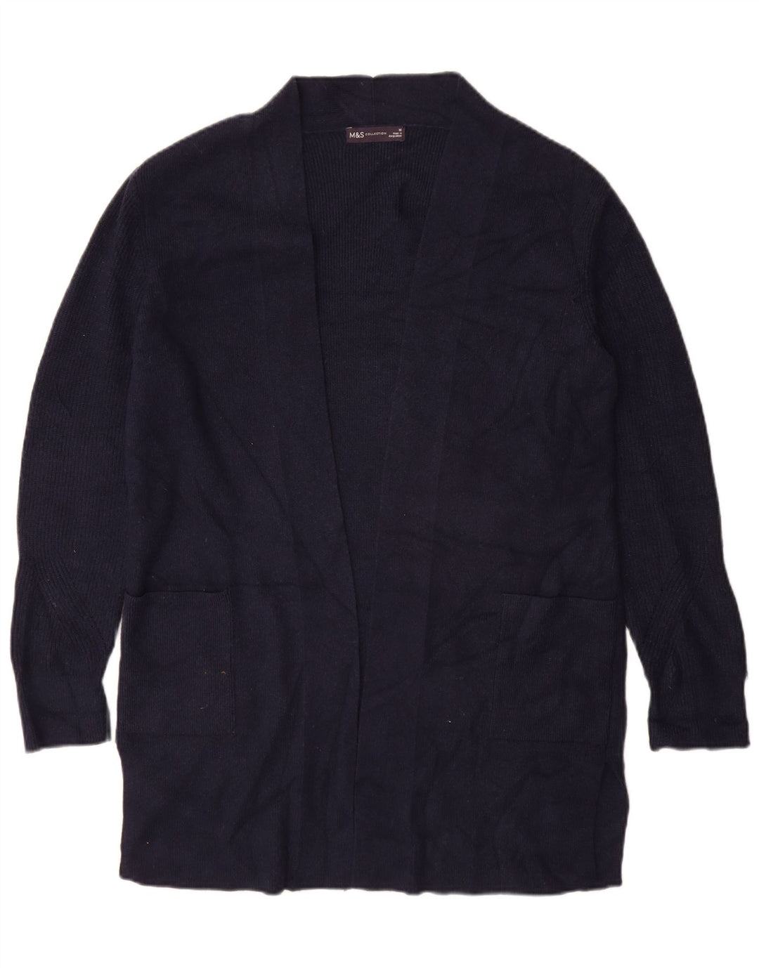 Sweter damski Marks & Spencer Longline Open Cardigan UK 16, duży, granatowy