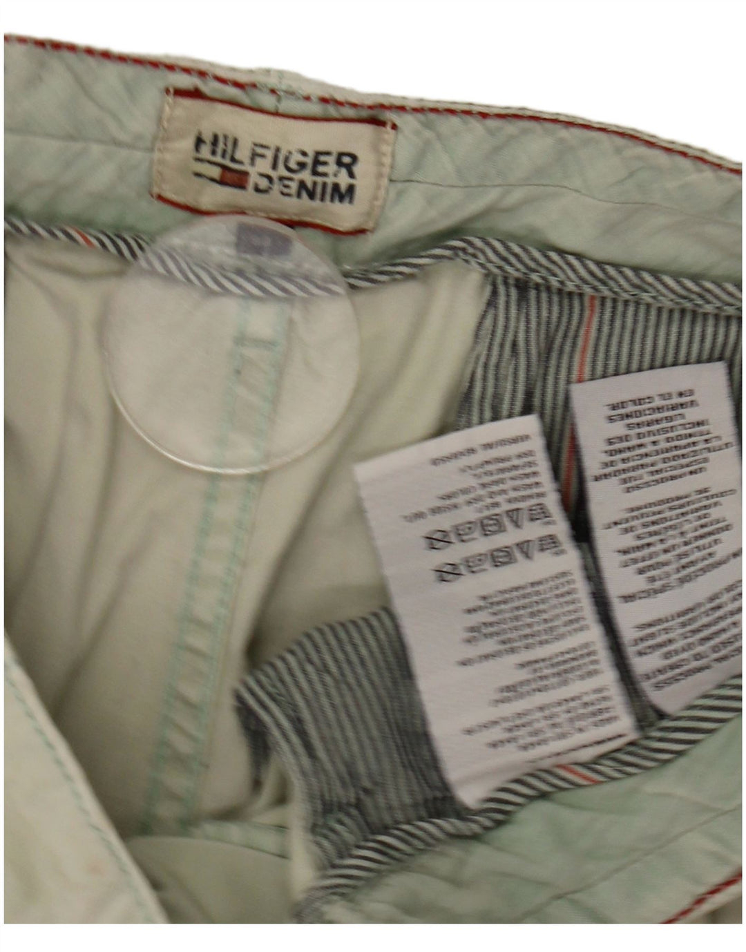 Męskie spodenki Chino Tommy Hilfiger W33 Średniozielona bawełna