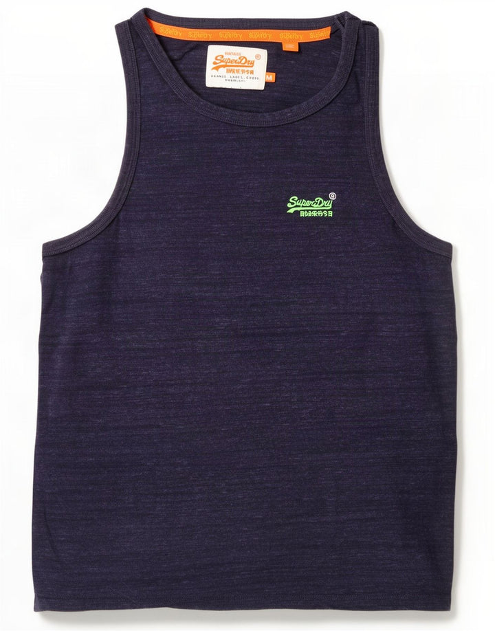 Męska kamizelka Superdry, średnia, granatowa, bawełniana w cętki