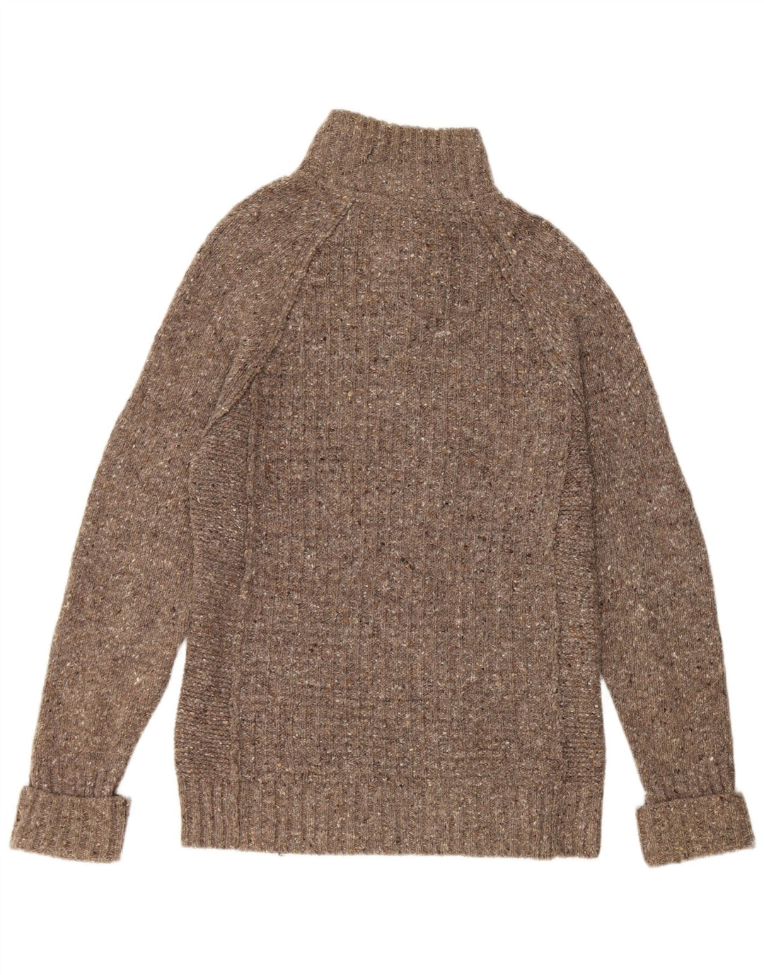 Męski sweter zapinany na guziki FAT FACE, mały, szary, wełniany w cętki