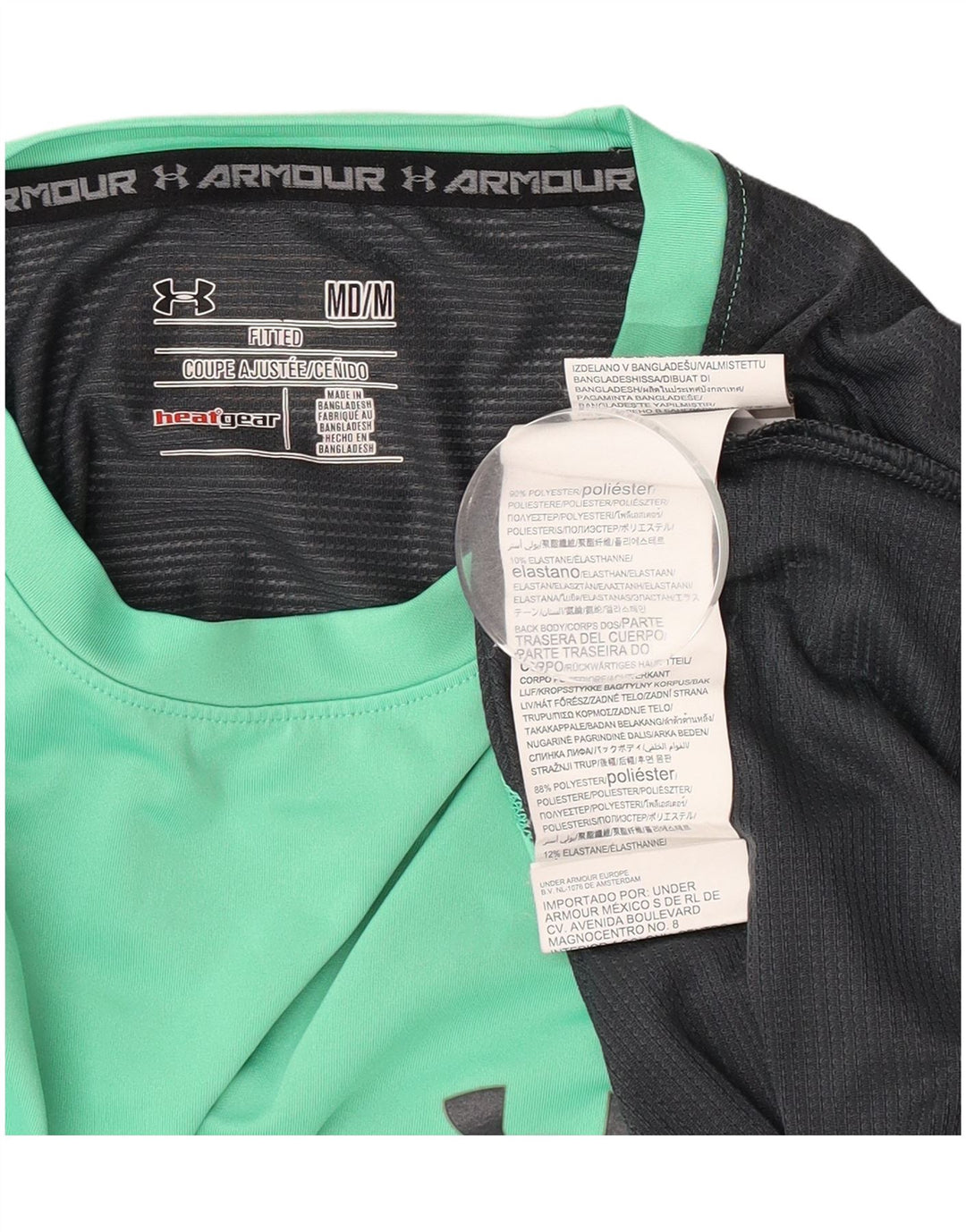 Męska koszulka t-shirt Under Armour Heat Gear, poliestrowa, w kolorze średniej zieleni