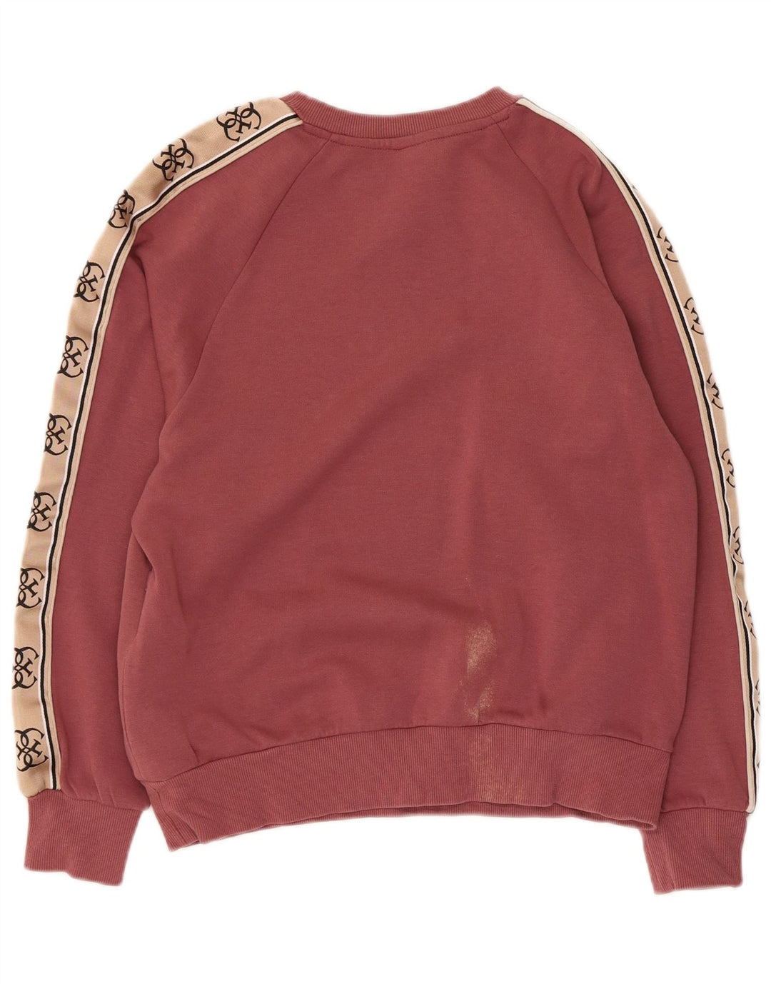 Damska bluza Guess z grafiką, UK 10, mały, różowy, z blokami kolorów