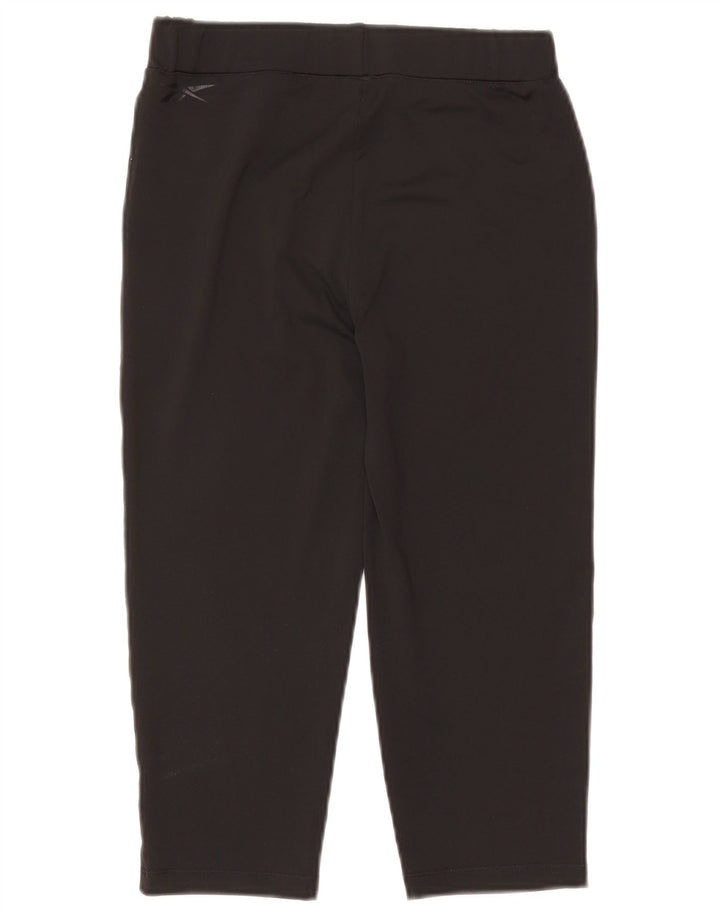 Damskie legginsy Reebok Capri UK 12, średni czarny poliester